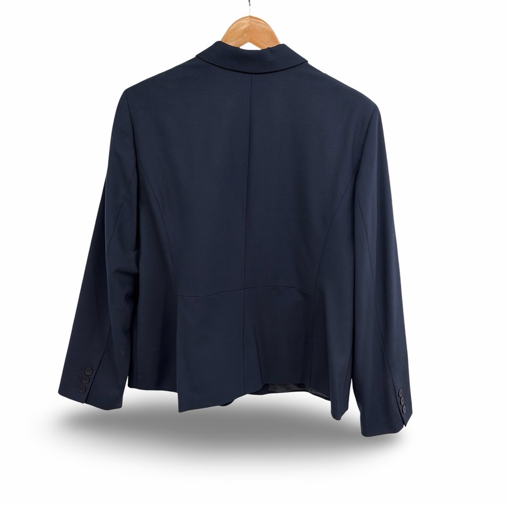 Jones New York Navy Blue Platinum Collection Stretch Midnight Sky Women's Blazer - Picture 4 of 11